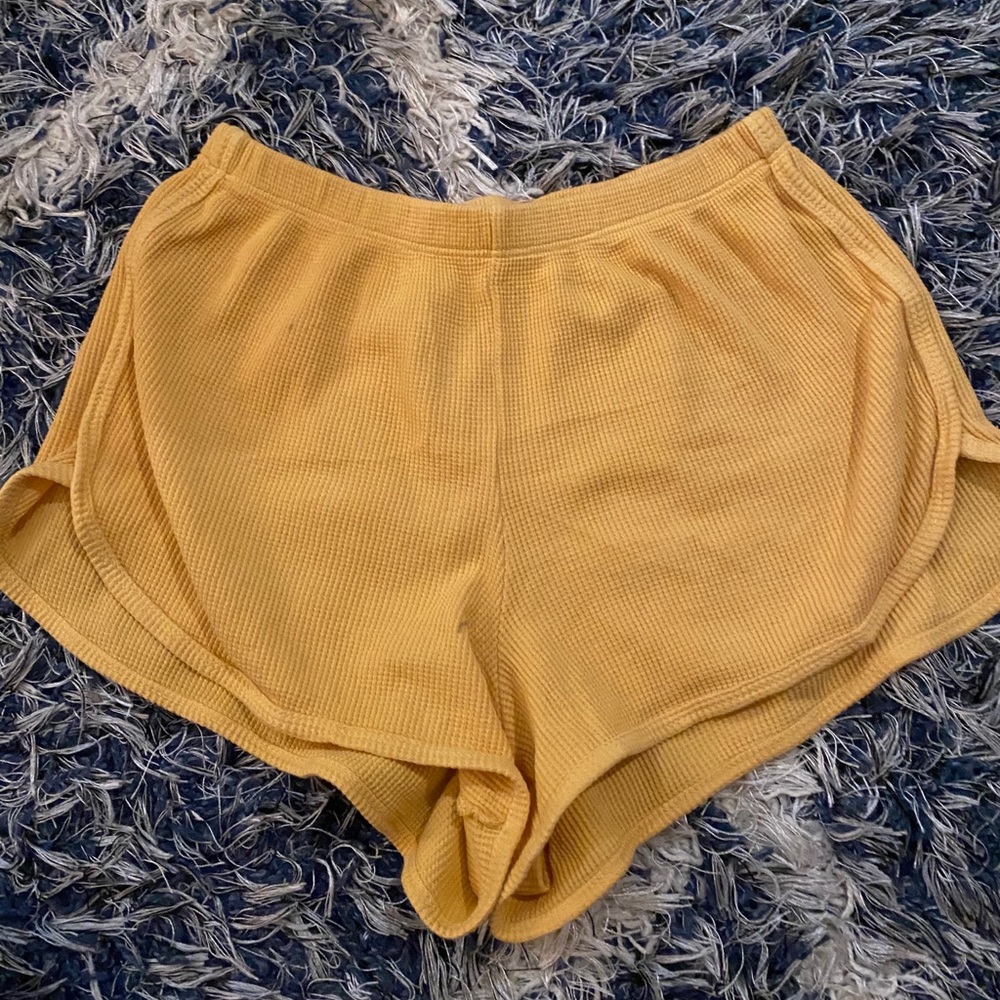 Brandy Melville Yellow Shorts